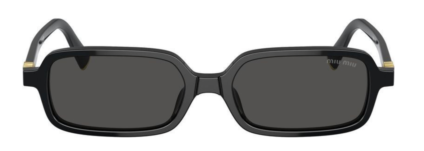 Miu Miu MU11ZSF 16K5S0 Rectangular Sunglasses – Black