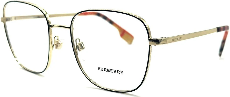 Burberry BE1347 1109 Eyeglasses – Pale Gold & Black (54-18-140)