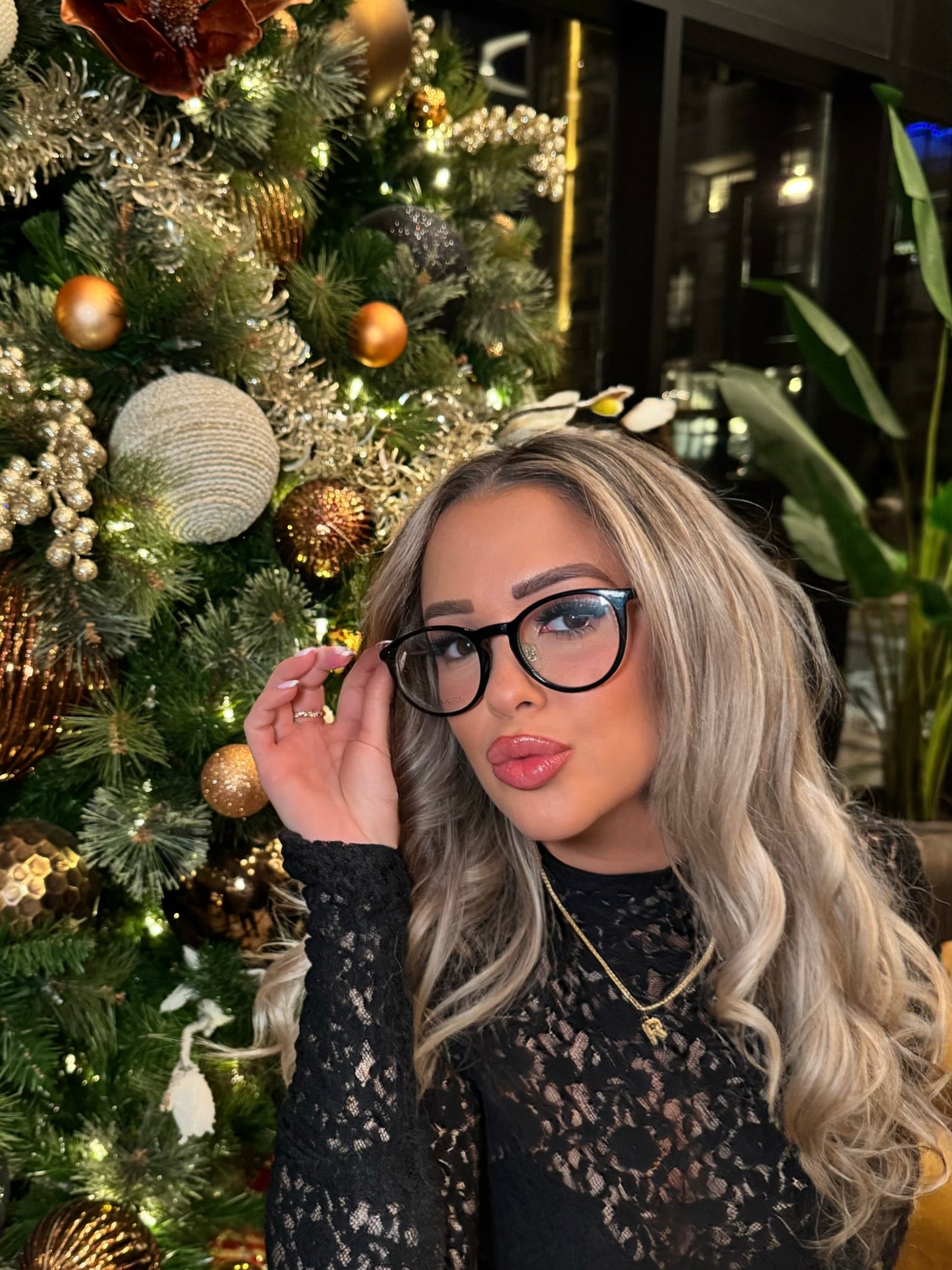 Gucci GG1106/F MJ9 145 Optical Glasses – Oversized Round Frame