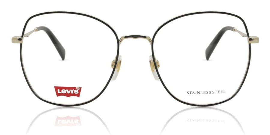 Levis Eyeglasses - BLACK/Clear demo lens 52X18X145 - LV 5023 0807