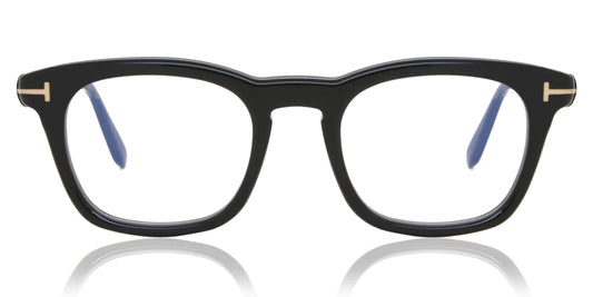 Tom Ford Eyeglasses - Matte black/Clear/Blue-light block lens 54X16X145 - FT5758-B