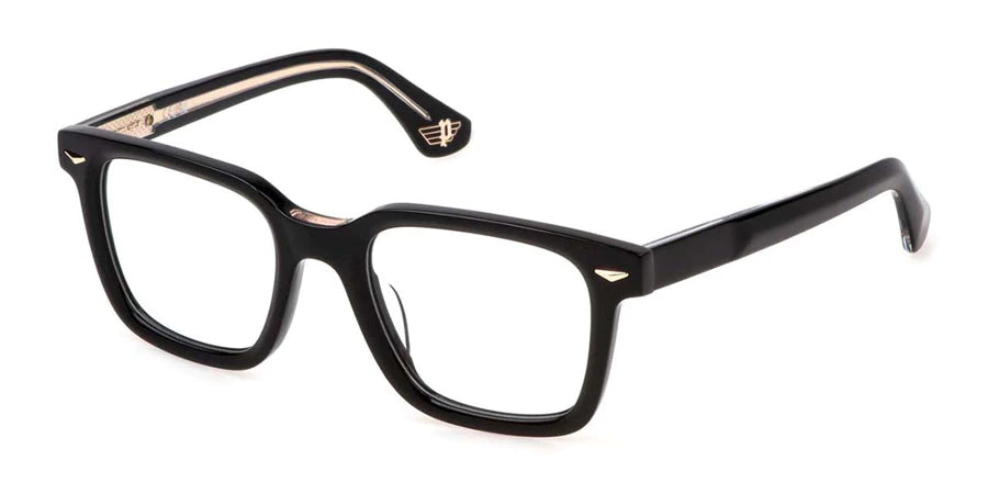 Police Eyeglasses - Black / Clear Lens - VPLG80E