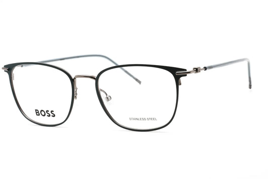 Huyo Boss Eyeglasses - Mate Blue Dark Ruthenium / Clear Lens 52X18X145 - BOSS 1431 0H2T