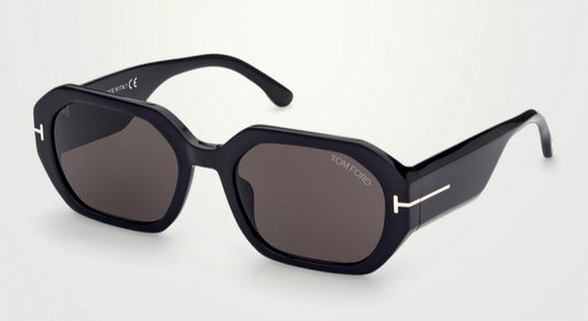 Tom Ford Veronique‑02 FT091701A Sunglasses Black / Smoke