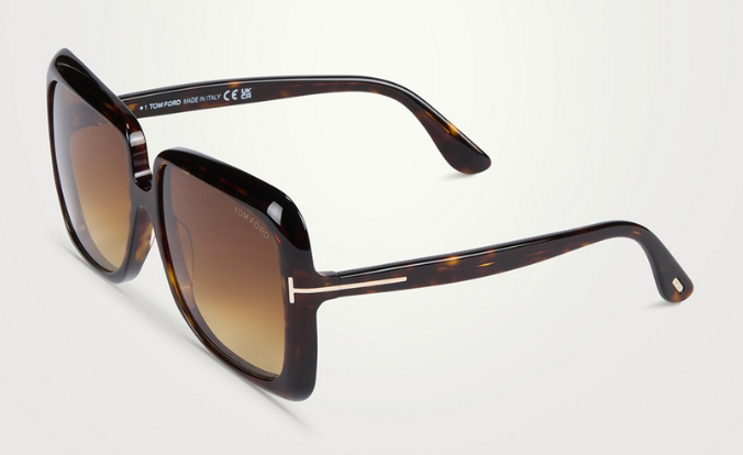 Tom Ford Lorelai FT1156 52E Sunglasses – Dark Havana Frame / Brown Lenses