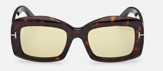 Tom Ford Venetia FT1218 52E Sunglasses – Dark Havana Frame / Brown Lenses