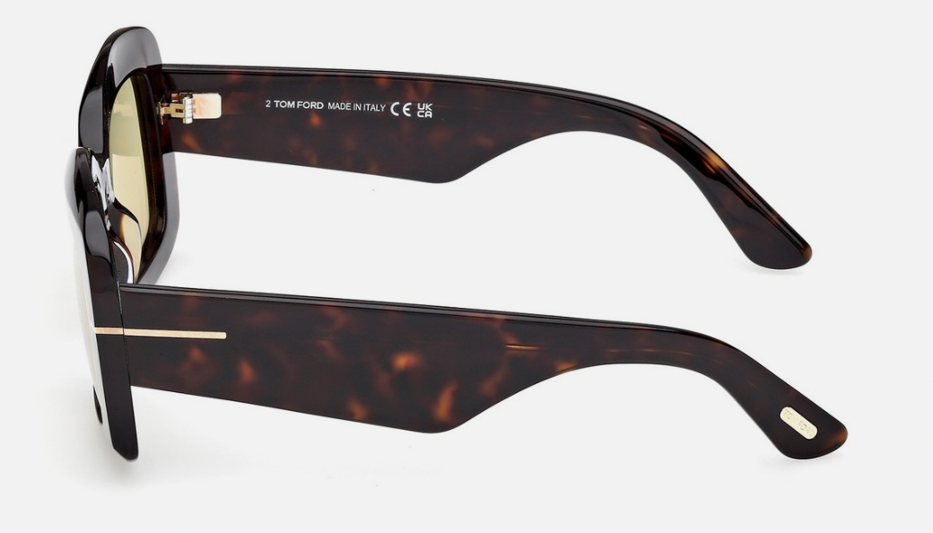 Tom Ford Venetia FT1218 52E Sunglasses – Dark Havana Frame / Brown Lenses