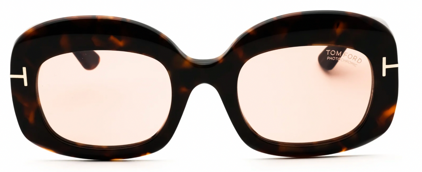 Tom Ford Carmen-02 FT1219 52V Sunglasses – Dark Havana Frame / Violet Lenses