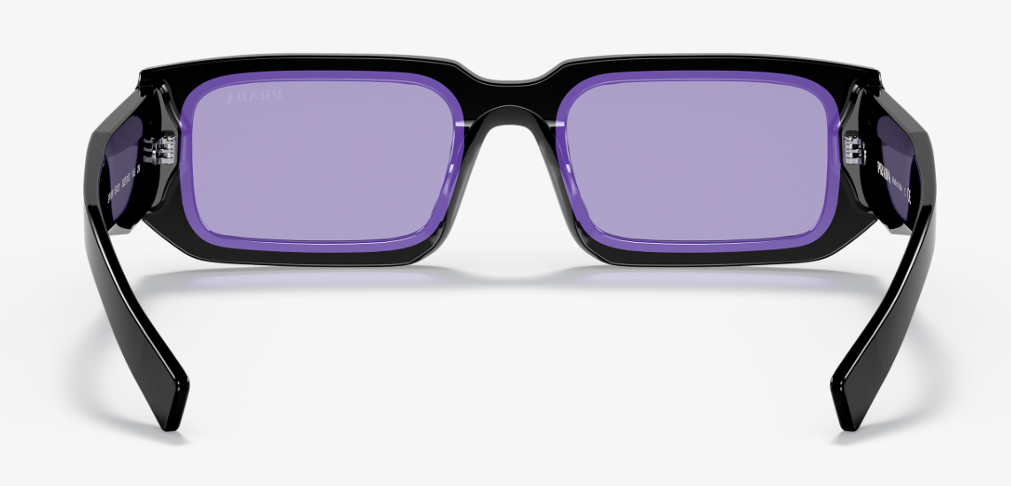 Prada PR 06YS Black Rectangle Sunglasses