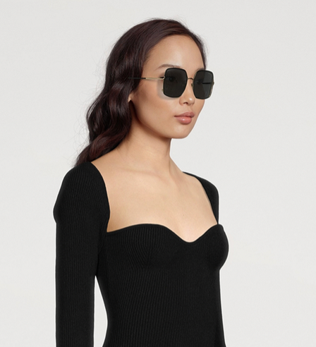 Tom Ford Raphaela Sunglasses FT1006 matte black smoke