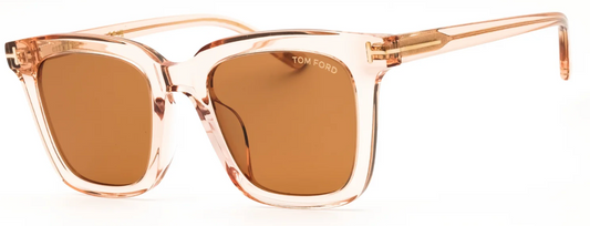 Tom Ford FT0970-K 72E Sunglasses – Shiny Pink Frame / Brown Lenses
