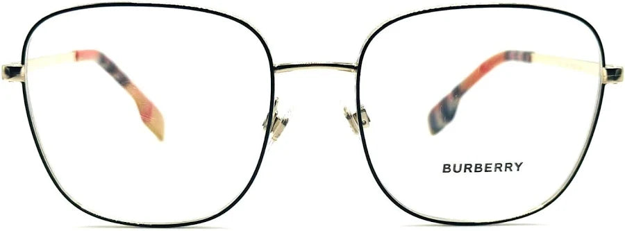 Burberry BE1347 1109 Eyeglasses – Pale Gold & Black (54-18-140)